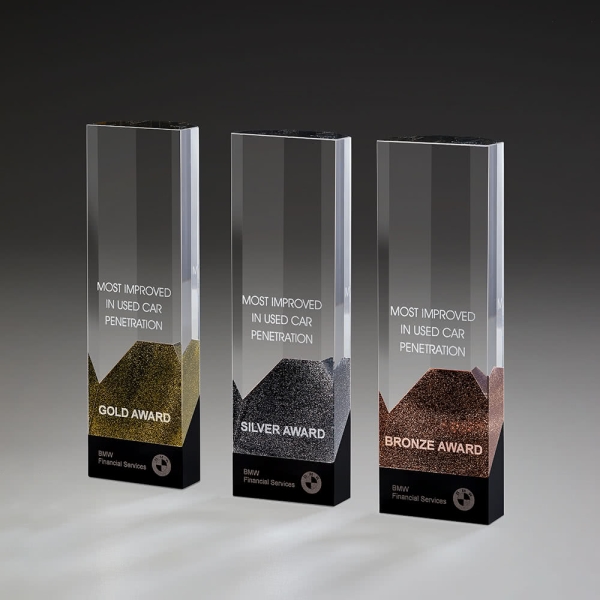 Cosmopolitan Award Kristallglas Glitzerelemente
