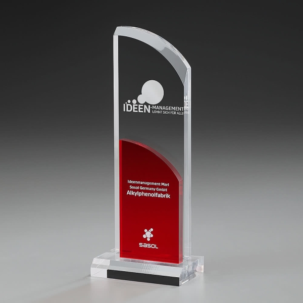 Clear Fire Wing Acrylglas Award
