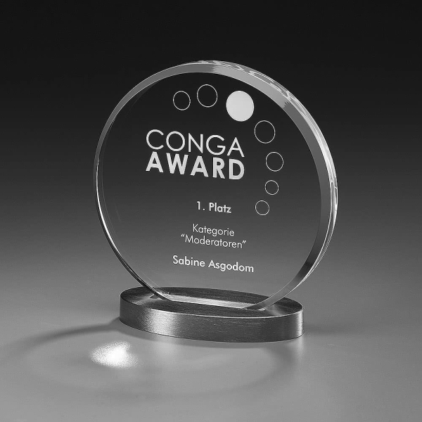 Metal Round Acrylglas Award