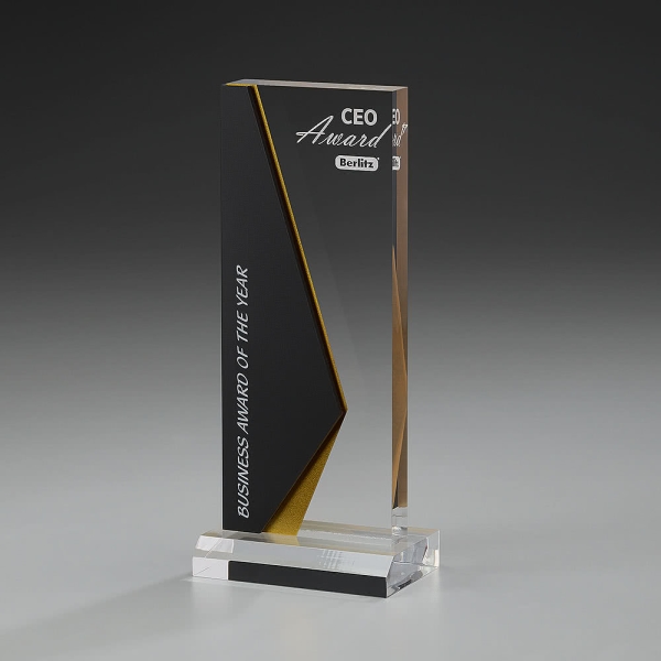 Bookmark Award elegante 3-lagige Acryltrophäe