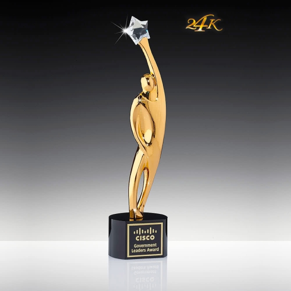 Triumph Award 24K Gold