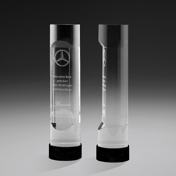 Triumphal Tower runder Kristallglas Award