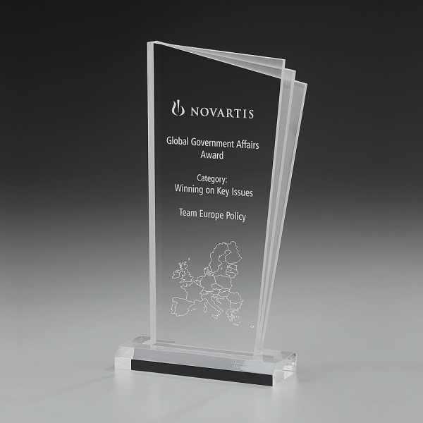 Scroll Award extravaganter Acrylglas Award