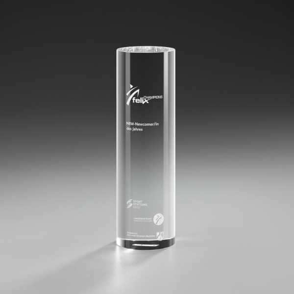 Beam Award runde Kristallglas Trophäe