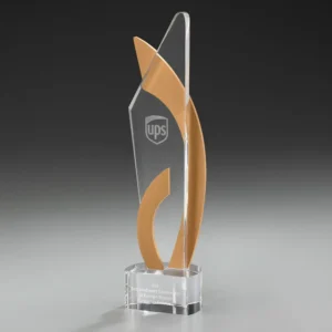 Wooden Momentum Kristallglas und Holz