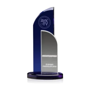 Gefrostetes und dunkelblaues Acrylglas Indigo Wing