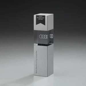 Metal Cubix Aluminium mit Kristallglas