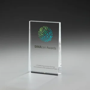 Plain Award massives Kristallglas