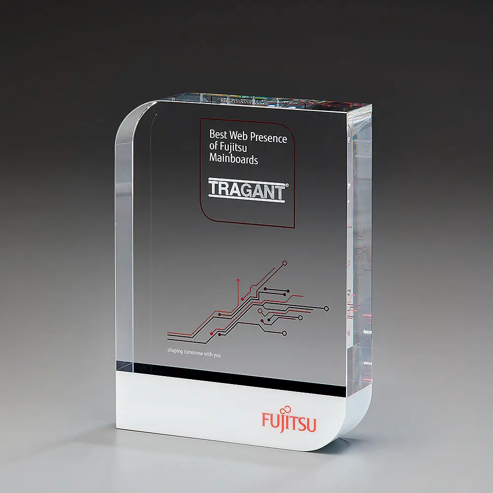 Certification Award Certification Award mit weissem Kristallglas