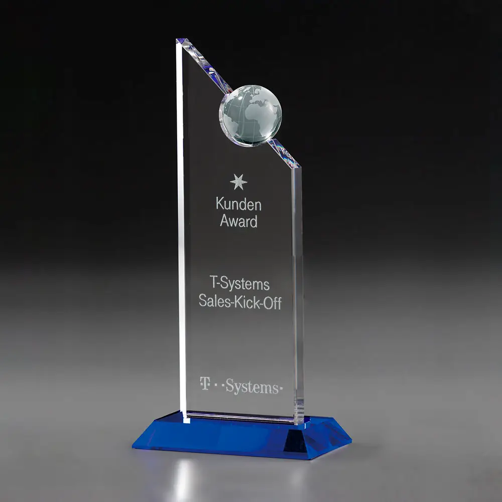 Excellence Globe Excellence Globe Kristallglas Award mit Weltkugel