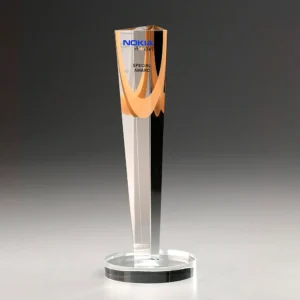 Crystal Column Kristallglas Trophäe