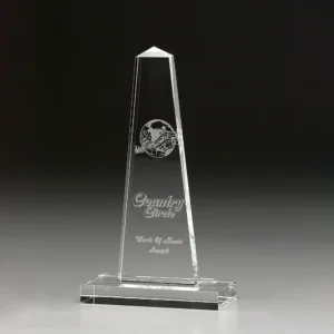 Obelisk Award - 19mm starker Glaspokal
