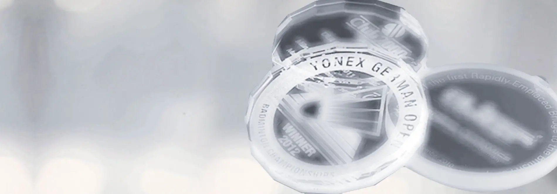 Glasmedaillen mit Gravur