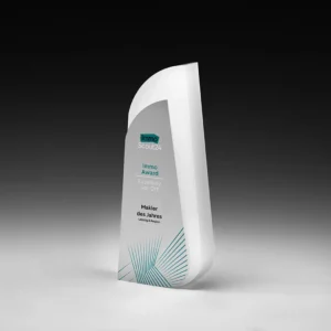 Glacier Growth Award aus weißem Acrylglas